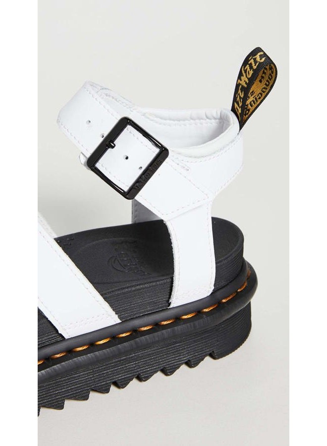 Dr. Martens Women's Blaire Fisherman Sandal, White Hydro Leather, 41 EU - Image 5