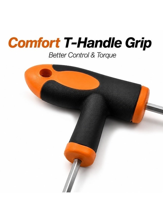 2.5mm T-Handle Hex Key, 100mm Long Shaft Allen Wrench With Comfort Grip Handle For Furniture Assembly, Bicycle Repair, DIY & Home Maintenance - Image 4