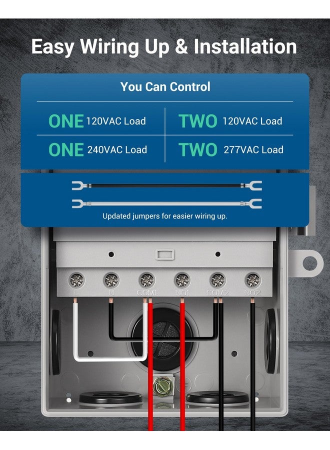 ديوينويلز مؤقت مضخة حمام السباحة من DEWENWILS، صندوق مؤقت رقمي، 2 حصان، 40 أمبير، 120-277 فولت تيار متردد، مفتاح مؤقت قابل للبرمجة لمدة 7 أيام، تشغيل/إيقاف، 20 يومًا، لسخان المياه، مضخة حمام السباحة، SPA، المحرك، مدرج في قائمة ETL باللون الرمادي - Image 5