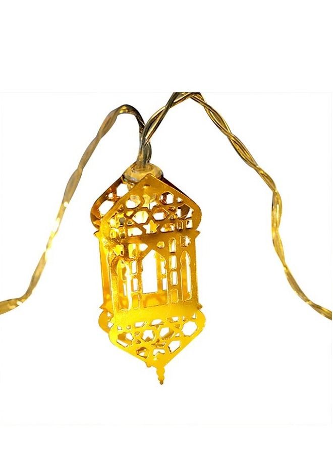 حبل فرع زينة فانوس رمضان إضاءة بطول 3.50 متر - اصفر دافئ - Image 5
