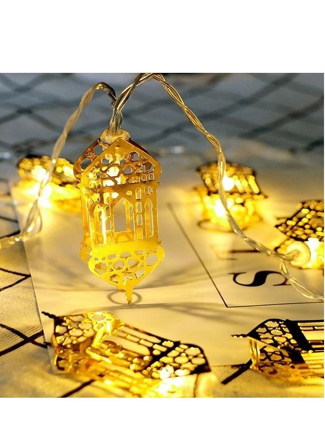 حبل فرع زينة فانوس رمضان إضاءة بطول 3.50 متر - اصفر دافئ - Image 1
