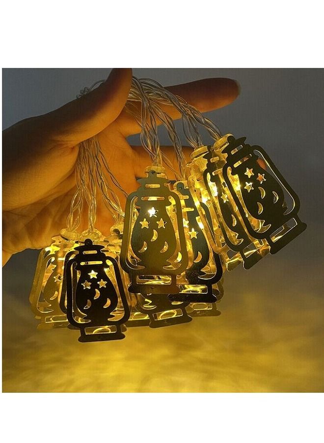 حبل فرع زينة فانوس رمضان إضاءة بطول 3.50 متر - اصفر دافئ - Image 4