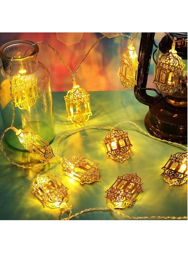 حبل فرع زينة فانوس رمضان إضاءة بطول 3.50 متر - اصفر دافئ - Image 3