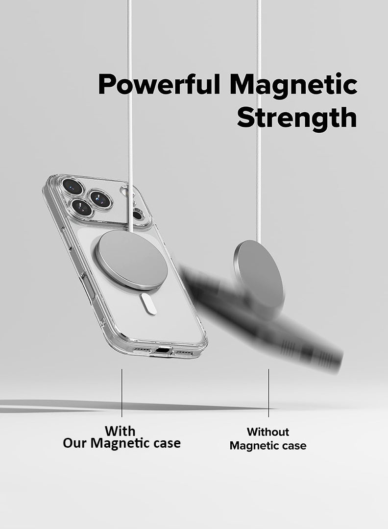 ريفين جراب iPhone 17 Pro Max متوافق مع MagSafe، مغناطيس قوي، زر غالق مُحسّن، تأخير في التقاط الصور، غطاء iPhone 17 Pro Max مقاوم للاصفرار، حماية بمستوى عسكري، جراب مقاوم للتآكل متوافق مع المغناطيس - Image 4