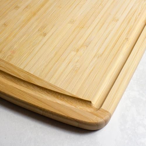 Totally Bamboo Malibu Bamboo Cutting Board with Juice Groove, 18" x 12", Natural - Image 5