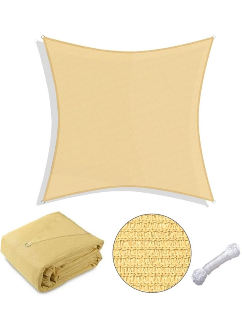 LINGWEI شراع ظل الشمس 3x4م، 6x4م مستطيل مع مجموعة أدوات من الفولاذ المقاوم للصدأ وملحقات التركيب - Image 2