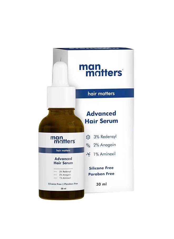 Man Matters - مصل الشعر المتقدم | 23% من المواد الفعالة 3% ريدنسيل، 2% أناجين و1% أمينيكسيل خالٍ من البارابين - Image 1