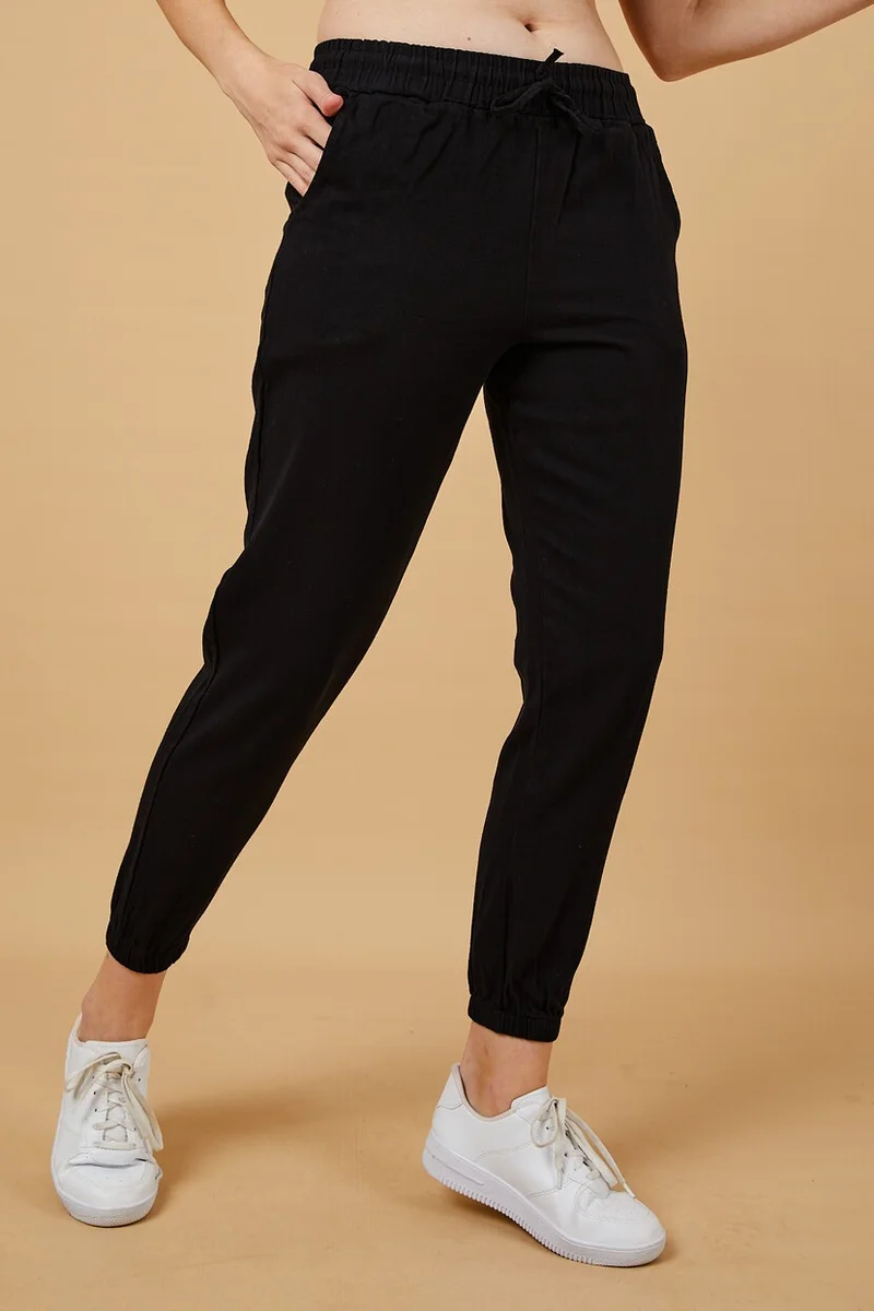 توينتي3 Women's Elastic Waist and Leg Sweatpants