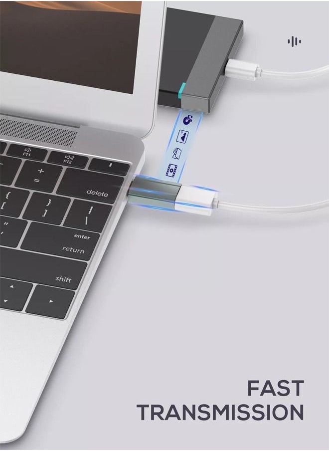 LDNIO - LC140 Otg Adapter USB C to USB 3.0 A Adapter Type C Male to USB 3.0 A Female Thunderbolt Converter for iPad Pro 2021 MacBook Samsung Note20 Ultra S21+ Huawei P40 Grey - Image 1
