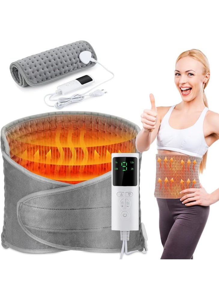 وسادة تدفئة كهربائية 125×30 سم – حزام حراري لتخفيف آلام الظهر والخصر والعضلات – 10 مستويات حرارة مع 4 مؤقتات - Image 1