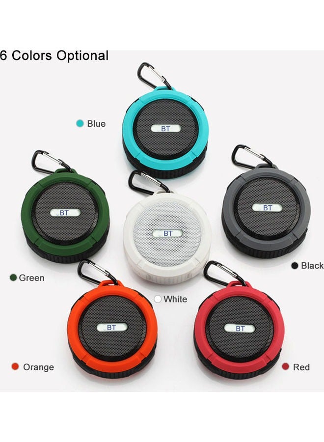 Outdoor Portable Bluetooth Speaker,C6 Wireless Bluetooth Speaker,  with Microphone USB, Outdoor Sports Suction Cup Mini Speaker, Mobile Phone Car Subwoofer Speaker, IP65 Dustproof and Waterproof, Id