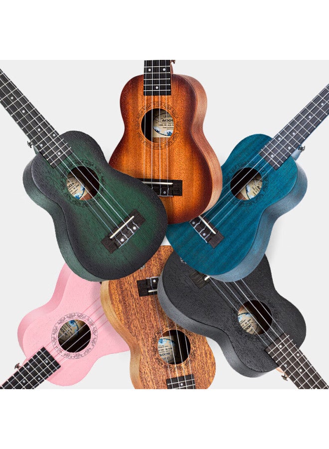 Aodsk Aus-p06gr Ukulele For Men, Women, Students And Children Beginners 21-inch Small Guitar Teal Blue Color - Image 2
