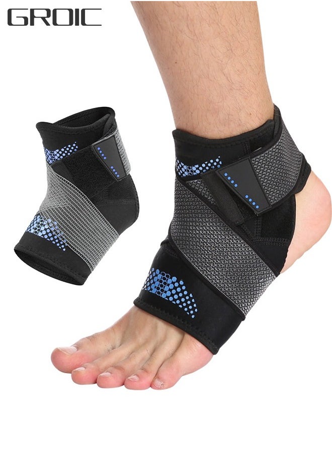 GROIC Left -footed And Right Ankle Support Adjustable Ankle Brace Sprained Ankle Stabilizing Ligament Support Support For Bottom Fasciitis Exercise Protective Supplies  - Image 1