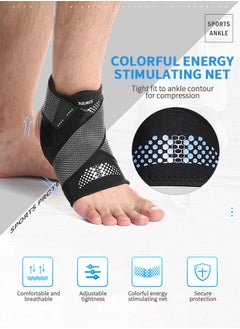 GROIC Left -footed And Right Ankle Support Adjustable Ankle Brace Sprained Ankle Stabilizing Ligament Support Support For Bottom Fasciitis Exercise Protective Supplies  - Image 2