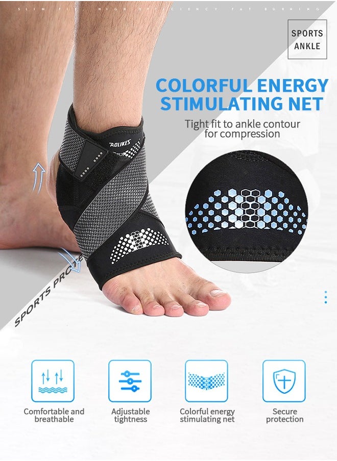 GROIC Left -footed And Right Ankle Support Adjustable Ankle Brace Sprained Ankle Stabilizing Ligament Support Support For Bottom Fasciitis Exercise Protective Supplies  - Image 2