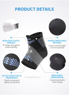 GROIC Left -footed And Right Ankle Support Adjustable Ankle Brace Sprained Ankle Stabilizing Ligament Support Support For Bottom Fasciitis Exercise Protective Supplies  - Image 3