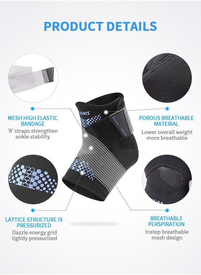 GROIC Left -footed And Right Ankle Support Adjustable Ankle Brace Sprained Ankle Stabilizing Ligament Support Support For Bottom Fasciitis Exercise Protective Supplies  - Image 3