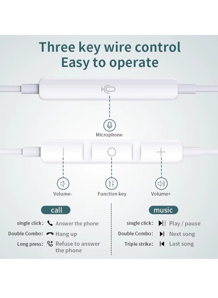Wired iPhone Earbuds/Wired Headphones with 3.5mm Earphones[MFi Certified] with Microphone Volume Control Compatible for  computer,MP3/4,Android Most 3.5mm Audio Devices - Image 2