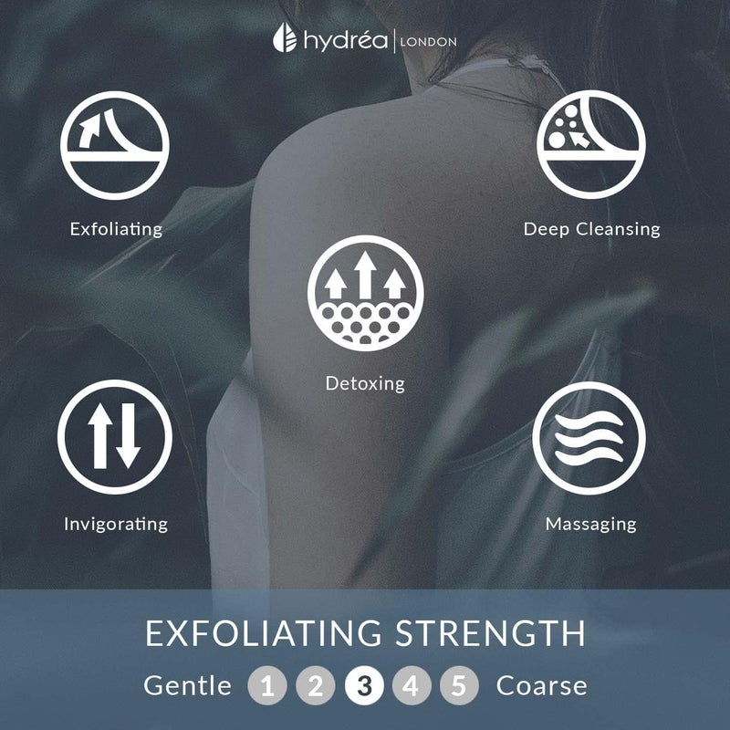 Hydrea London Organic Egyptian Loofah Spa Mitt - Dual-Sided Exfoliating Glove for Deep Skin Cleansing - Image 3