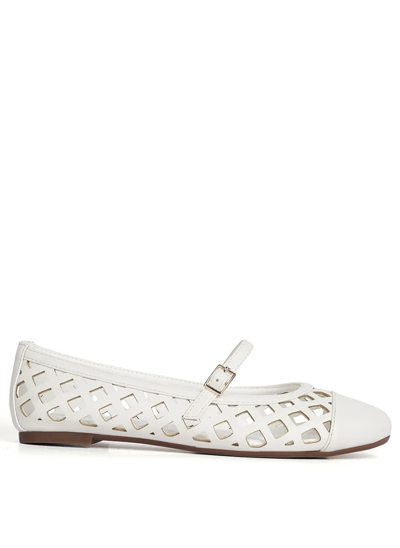 Cuple Ladies Slip-on Bellerina caged Shoes