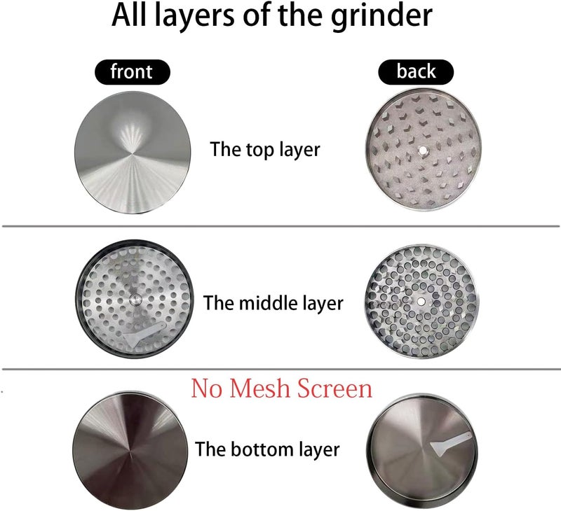 Matoolser 3 Inch Spice Grinder Mills for Kitchen (Gray) - Image 4