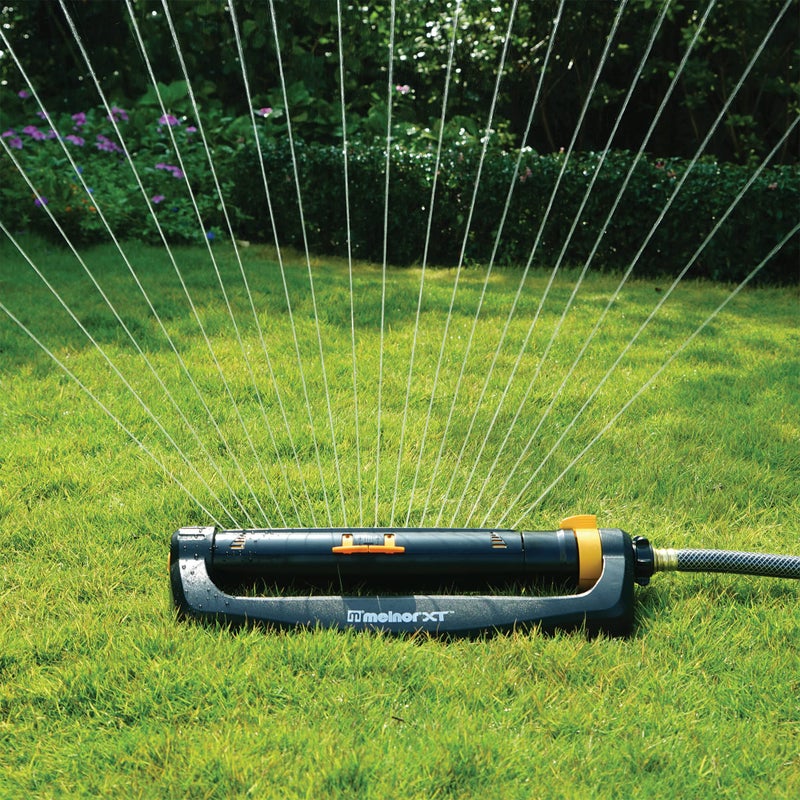 Melnor 65165AMZ XT Turbo Oscillating Sprinkler, 4,500 sq. ft., Quick Connect Bundle, 2-Way Adjustable, Black, Yellow - Image 2
