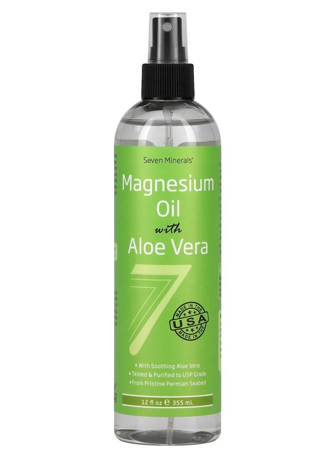Seven Minerals Magnesium Oil with Aloe Vera  12 fl oz (355 ml)