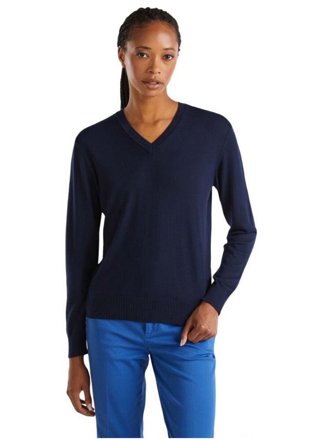 Benetton V-neck sweater  - Image 1