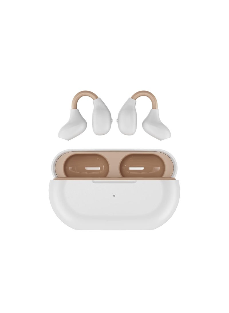 Captaintech Wireless Ear Clip Bone Conduction Headphones, Headset Open Ear Bone Conduction Earbuds Head Set Clip on Wireless Bluetooth Bone Conducting Open Ear Headphones Induction Earphones for Running - Image 1