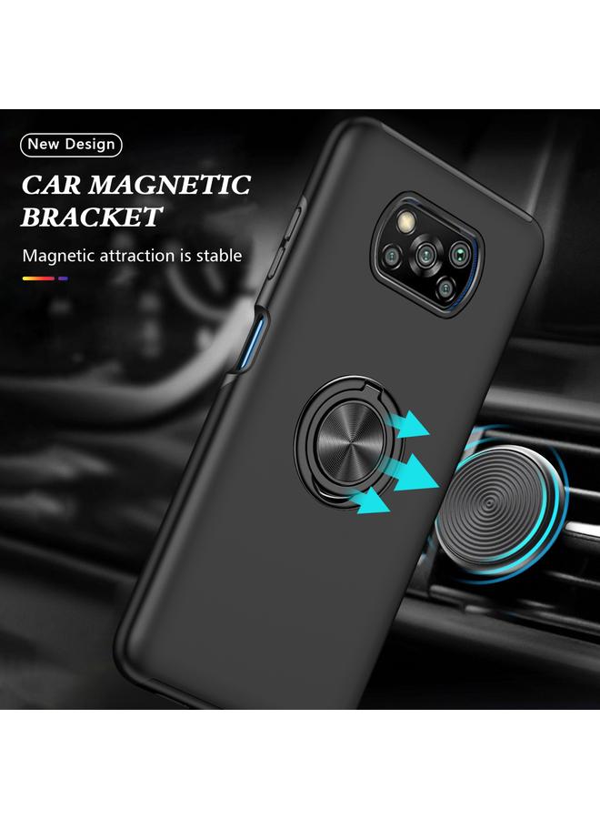 erorex Case For Xiaomi Poco X3 / X3 NFC PC + TPU Shockproof Magnetic Phone Case with Invisible Ring Holder - Image 2