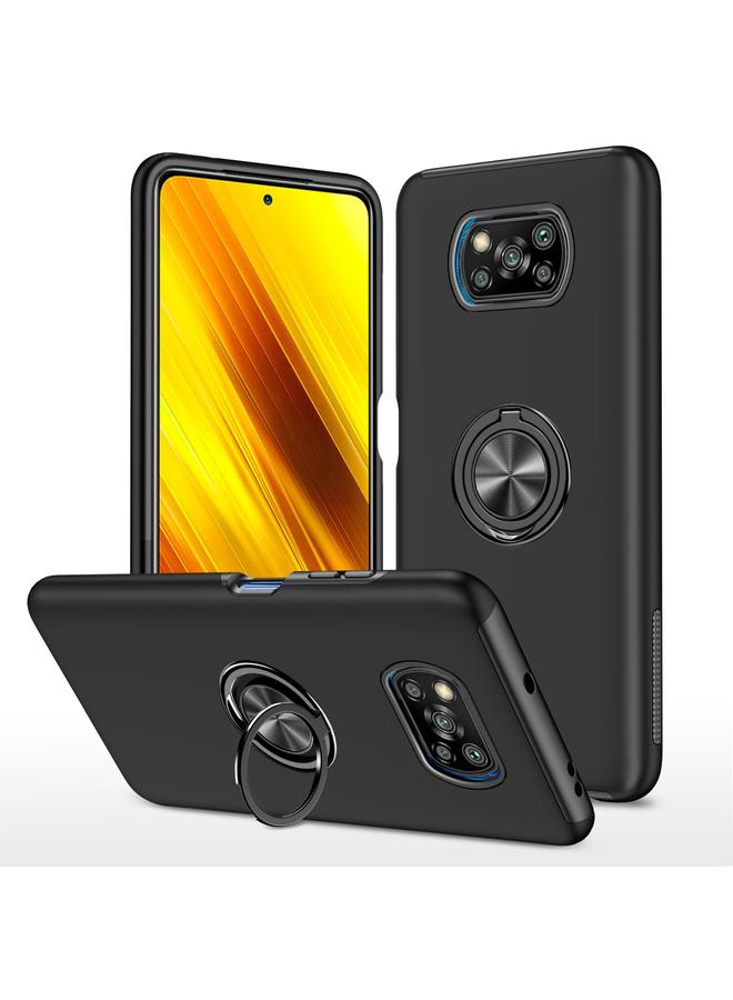 erorex Case For Xiaomi Poco X3 / X3 NFC PC + TPU Shockproof Magnetic Phone Case with Invisible Ring Holder - Image 1