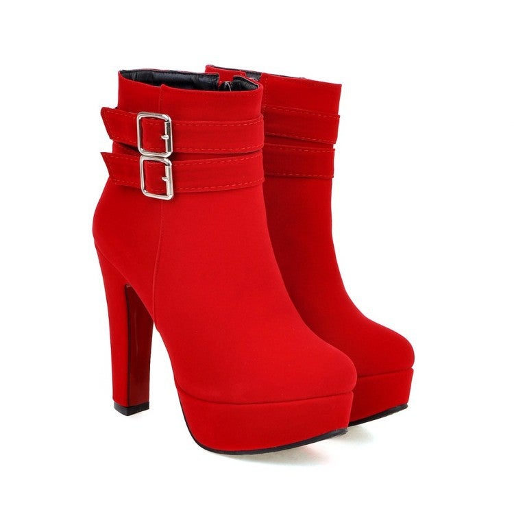 Women'S Boots Wedding Shoes Bridal High-Heeled Short Boots Small Size Boots 30-33 Large Size 40-48 - Image 4