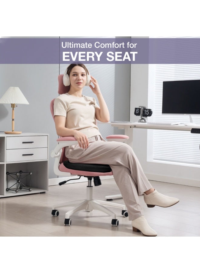 Allure Sphere Ergonomic Seat Cushion for Office Chair, Car & Home – Memory Foam with Orthopedic Support, Non-Slip Base & Washable Cover – Relieves Back, Hip & Tailbone Pressure – Portable Comfort Pad - Image 2