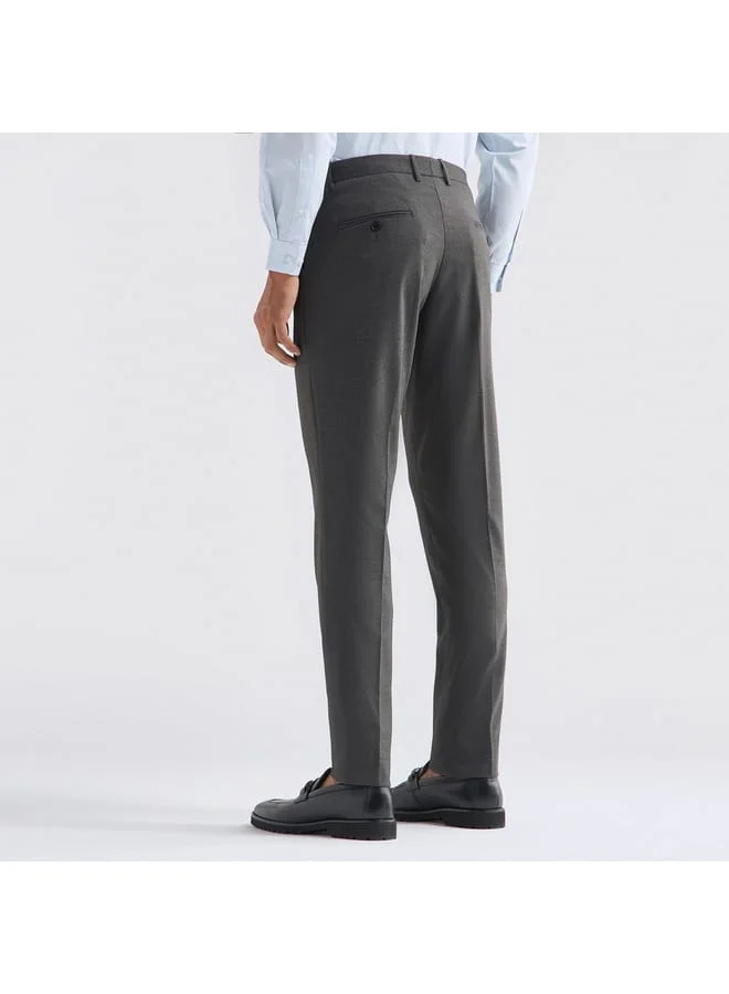 Splash FAV Solid Slim Fit Trousers with Pockets