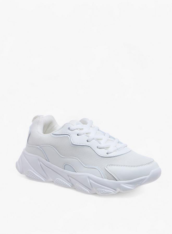 Oaklan by Shoexpress Panelled Lace-Up Sports Shoes - Image 1