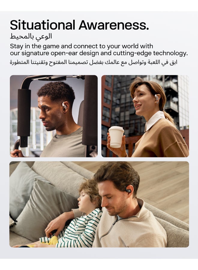 شوكز سماعات أذن مفتوحة OpenFit 2+ مع صوت دولبي، 48 ساعة من وقت التشغيل، مقاومة للماء IP55 - Image 5