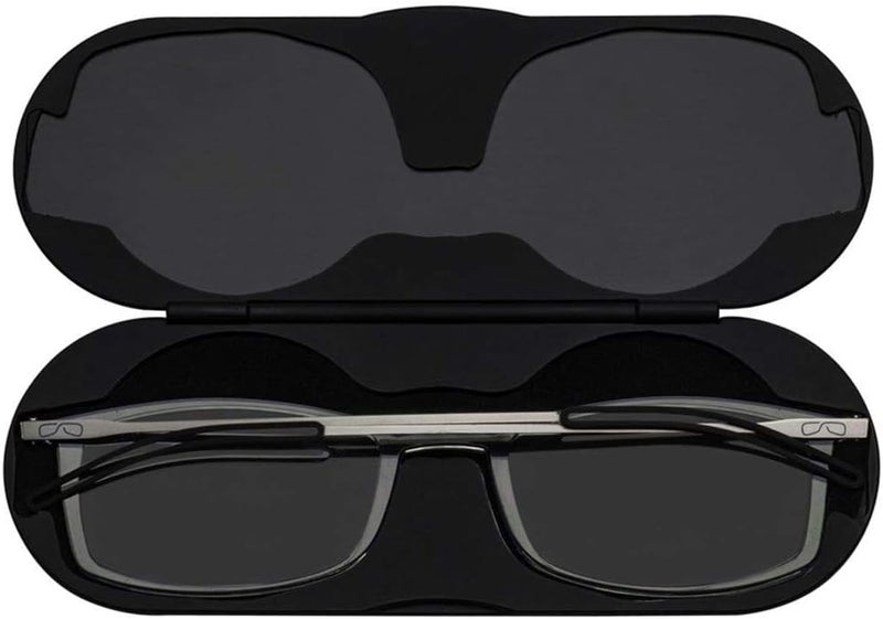 ThinOptics Blue Light Reading Glasses 15 for Computers Gaming Screens with Slim 4mm Magnetic Case Ultra Thin Readers Blue Light Blocking Spectacles with Tortoise Frame Brushed Aluminium Case - Image 3