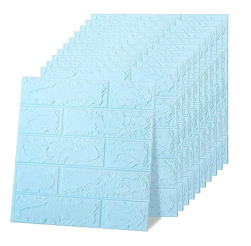 Barebeauty Wall Stickers Wallpaper PE Foam Brick Design DIY Decal (70 x 77 cm) 3D Frames PVC DIY Self Adhesive (Pack of 05) - Image 1