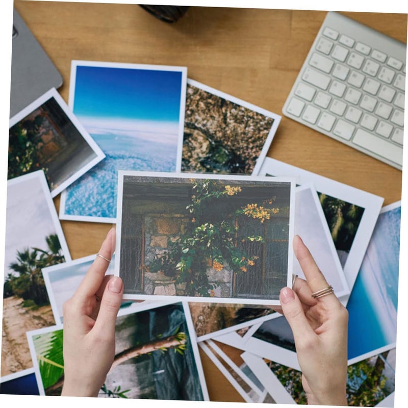 SHINEOFI 20Pcs Self Adhesive Laminating Sheets Glossy Photo Protector Pouches for Easy Application High Transparency Lamination Film for Photos Documents and More - Image 5
