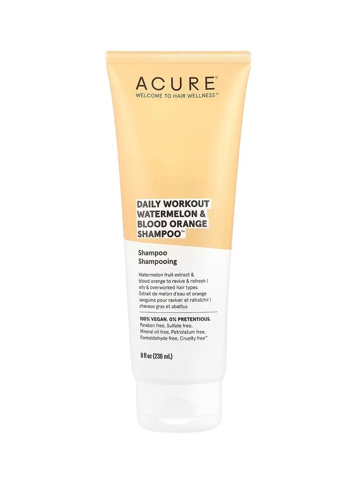 Acure Watermelon &Blood Orange Daily Workout Shampoo 8 fl oz 236 ml - Image 2