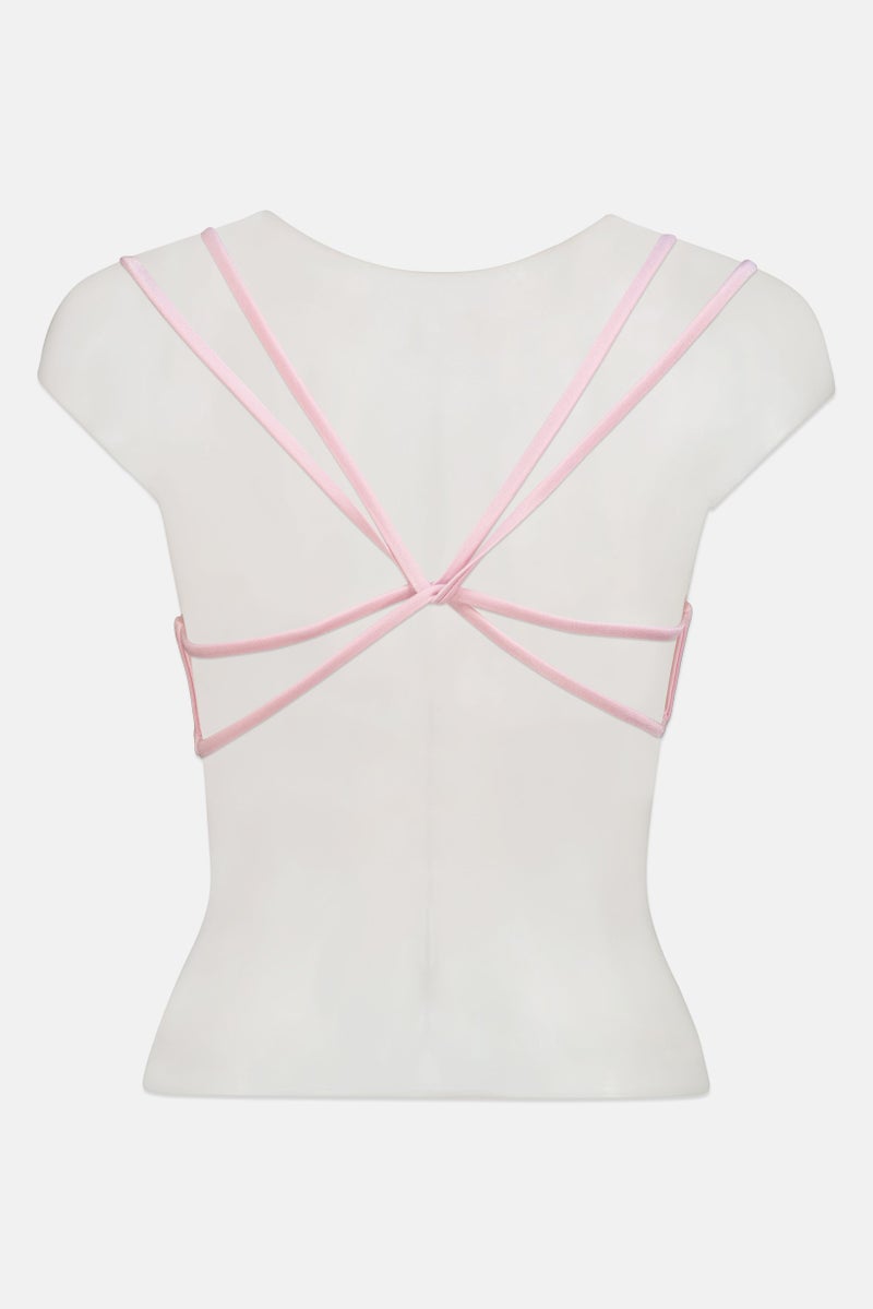 Billabong Women Embroidered Logo Padded Sol Searcher Bikini Top, Lavender - Image 3