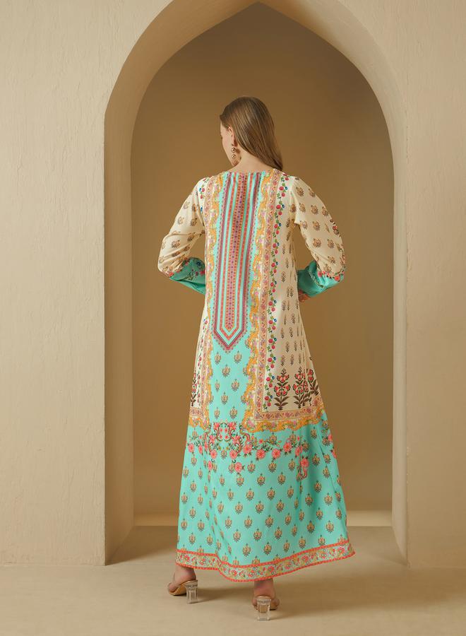 All Over Print Round Neck Jalabiya