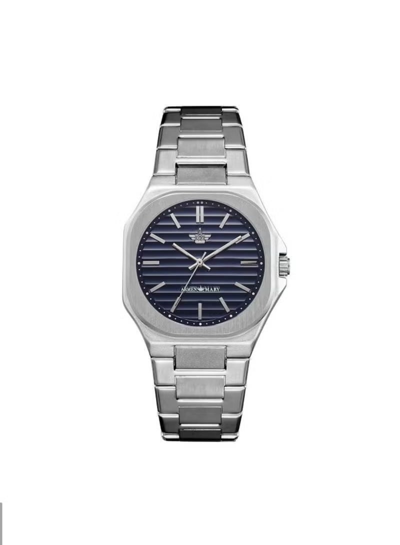 آرمن ماري ساعة رجالي مقاومة للمياه من الصلب