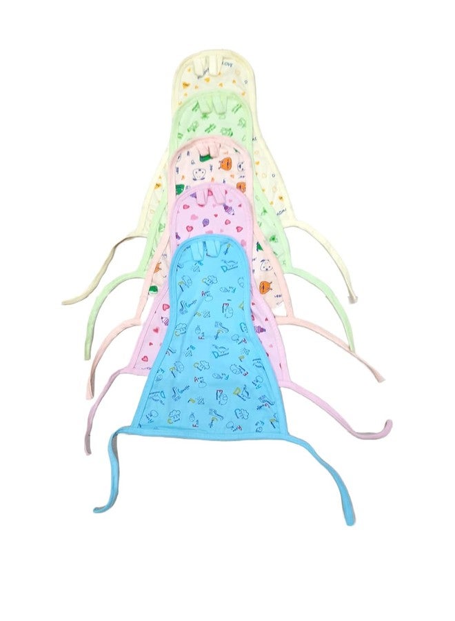 4NEWBIES New Born Baby's Cotton Cloth Langot for New Born 0 to 6 Months Newborn Baby Cloth Diapers, Nappy for Baby Girl and Baby Boy U Shaped Washable and Reusable Nappies Multicolor (Nappy Pack of 24) - Image 5