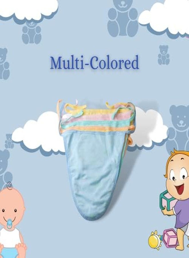 4NEWBIES New Born Baby's Cotton Cloth Langot for New Born 0 to 6 Months Newborn Baby Cloth Diapers, Nappy for Baby Girl and Baby Boy U Shaped Washable and Reusable Nappies Multicolor (Nappy Pack of 24) - Image 3