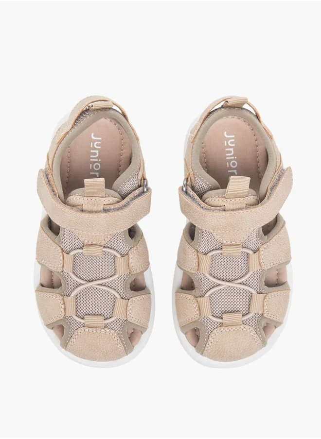 JUNIORS Boys Textured Fisherman Sandals With Hook And Loop Closure