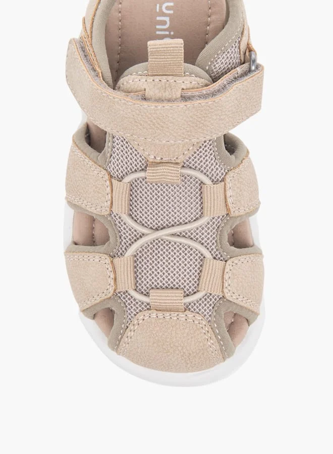 JUNIORS Boys Textured Fisherman Sandals With Hook And Loop Closure