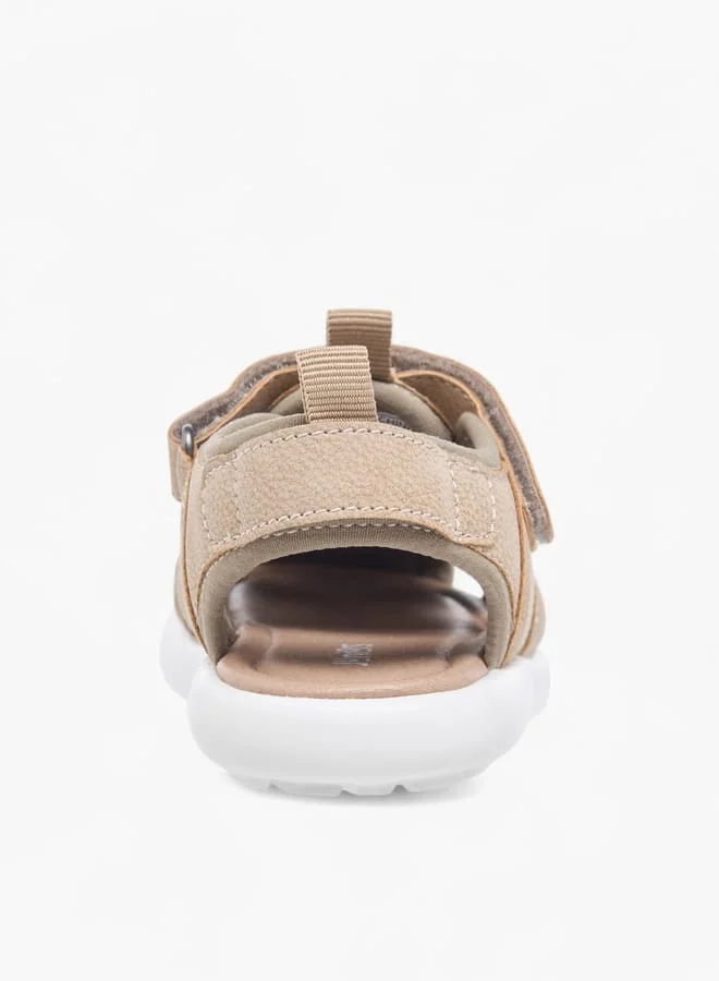 JUNIORS Boys Textured Fisherman Sandals With Hook And Loop Closure