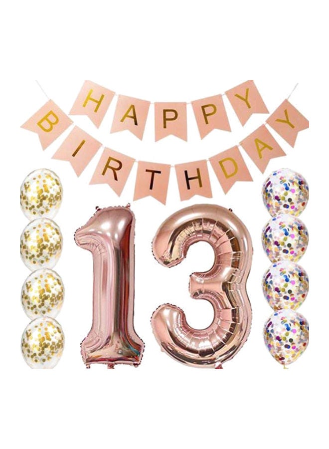 NIBEMINENT 13th Birthday Party Decorations Balloon Set - Image 1