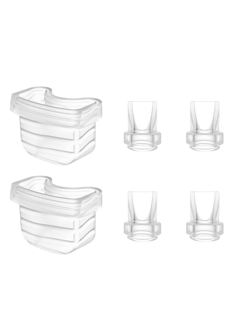 Mommed S21 Breast Pump Accessories Set - 6 Pieces Duckbill Valve Silicone Diaphragm Replacement Parts for S21, S23, S18 Breast Pumps - Image 1